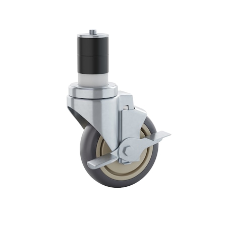 Flash Furniture Summit Set of 4 Commercial Grade HD Kitchen Casters w/2 Swivel Casters and 2 Locking Casters NH-W01-GG